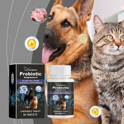 Pet Probiotic Supplement Dog Food Additive Cat Oral Cleanse Vomiting Diarrhea Solution Pet Care Accessories