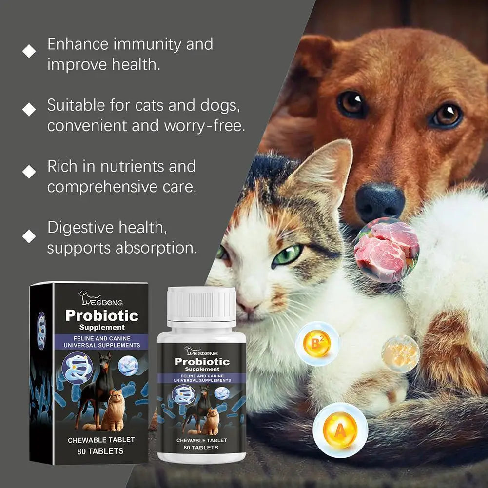 Pet Probiotic Supplement Dog Food Additive Cat Oral Cleanse Vomiting Diarrhea Solution Pet Care Accessories