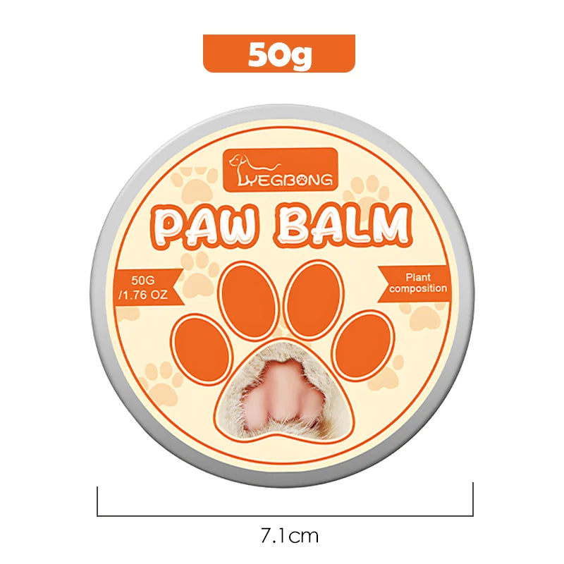 Paw Balm for Cats 50g Pet Moisturizer Cat Dog Paw Protective Cream for Repair Dry Cracked Paws and Noses Puppy Foot Balm
