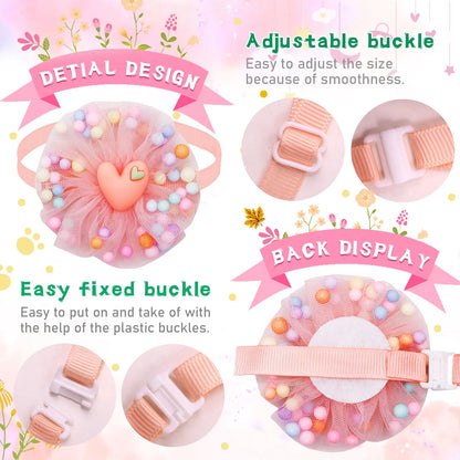 20pcs Pet Bowties Dog Bow Tie Collar Lace Colorful Fashion Bulk Grooming Dogs Products for Small Dog Cat Bowties Pet Accessories