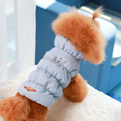 Soft Warm Dog Clothes Winter Padded Puppy Cat Coat Jacket For Small Medium Dogs Chihuahua French Bulldog Poodle Vest Pet Outfit
