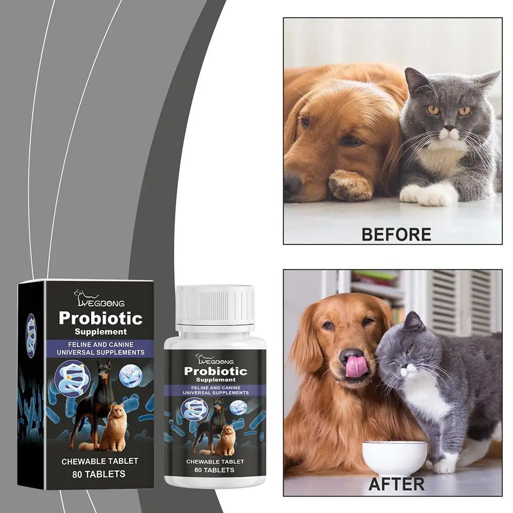 Pet Probiotic Supplement Dog Food Additive Cat Oral Cleanse Vomiting Diarrhea Solution Pet Care Accessories