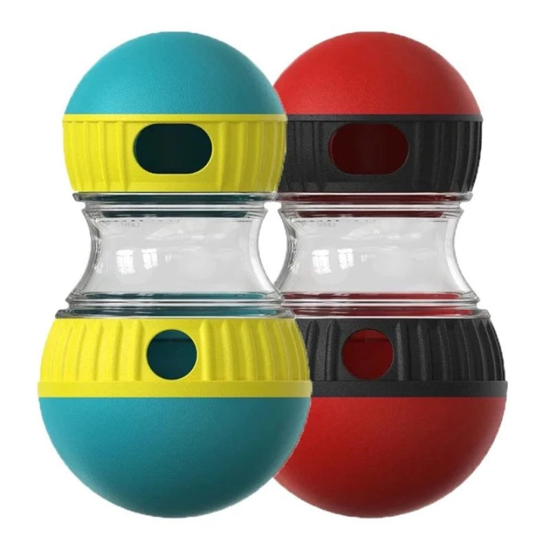 Dog Toy Tumbler Leaky Food Ball Elliptical Track Rolling Ball Slowly Feeding Protects Stomach Increase Intelligence Pet Supplies