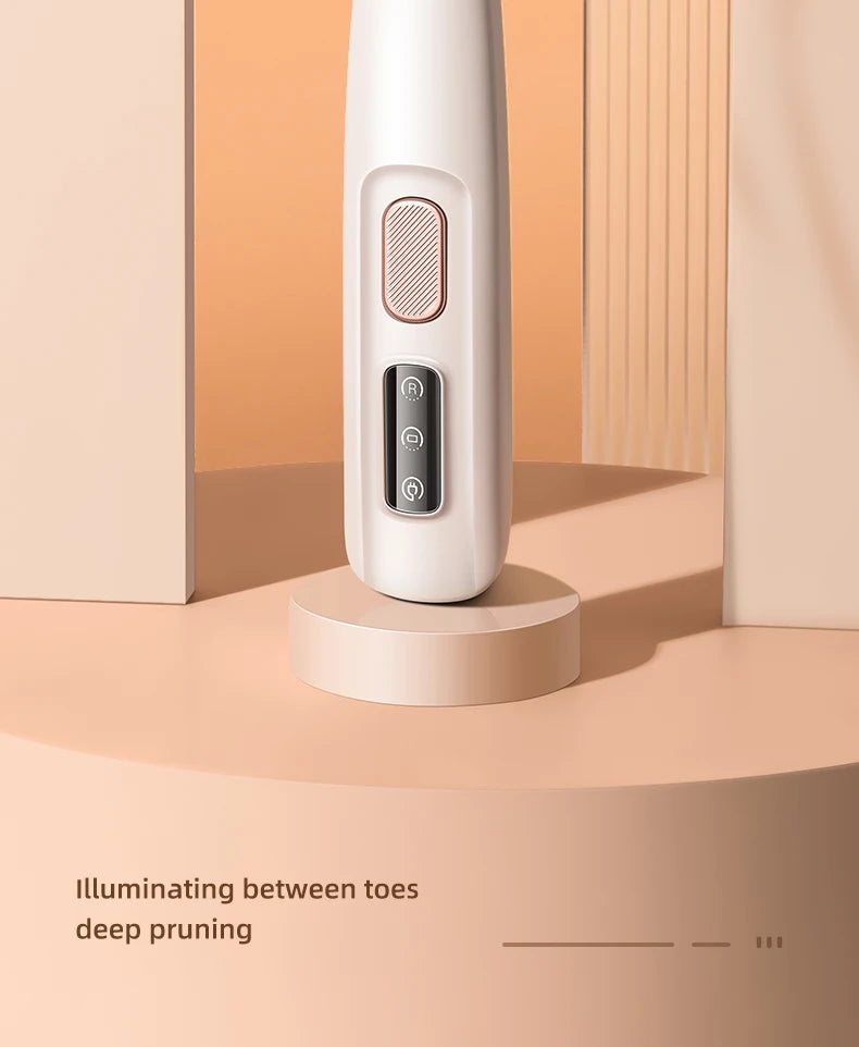 Pet Dog Electric Groomer Trimmer with LED Light Waterproof Pet Foot Hair Trimmer Low Noise Cat Dog Face Foot Ear Hip Paw Shaver