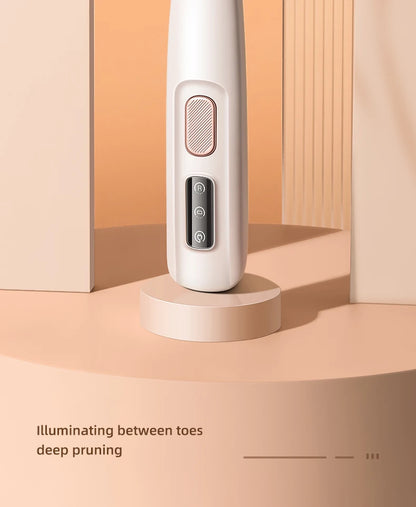 Pet Dog Electric Groomer Trimmer with LED Light Waterproof Pet Foot Hair Trimmer Low Noise Cat Dog Face Foot Ear Hip Paw Shaver