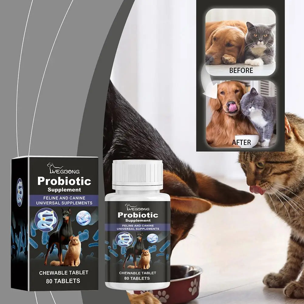 Pet Probiotic Supplement Dog Food Additive Cat Oral Cleanse Vomiting Diarrhea Solution Pet Care Accessories