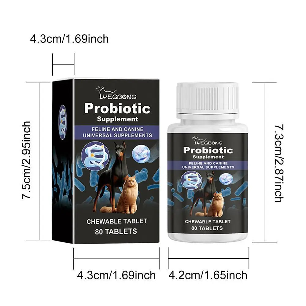 Pet Probiotic Supplement Dog Food Additive Cat Oral Cleanse Vomiting Diarrhea Solution Pet Care Accessories