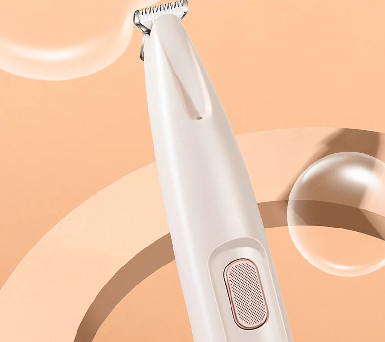 Pet Dog Electric Groomer Trimmer with LED Light Waterproof Pet Foot Hair Trimmer Low Noise Cat Dog Face Foot Ear Hip Paw Shaver