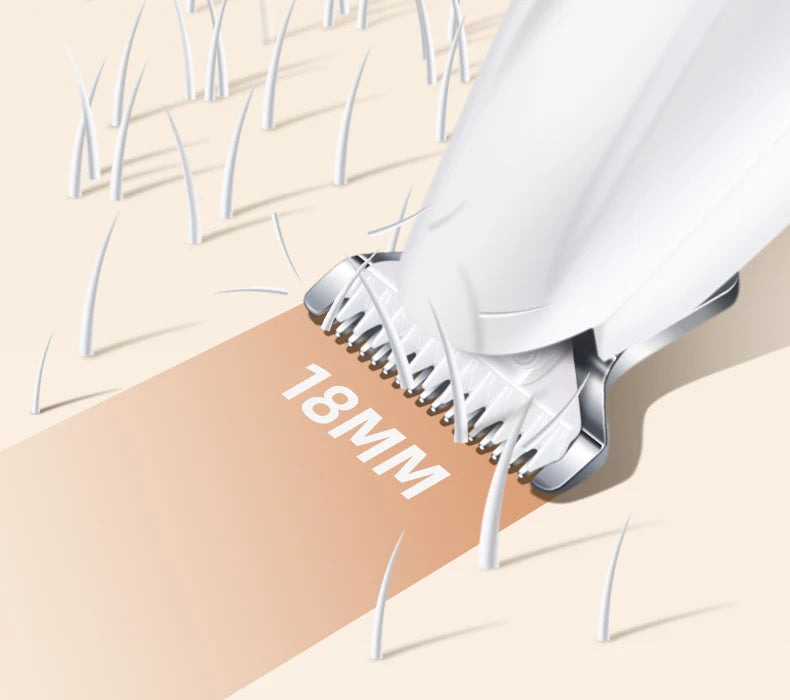 Pet Dog Electric Groomer Trimmer with LED Light Waterproof Pet Foot Hair Trimmer Low Noise Cat Dog Face Foot Ear Hip Paw Shaver