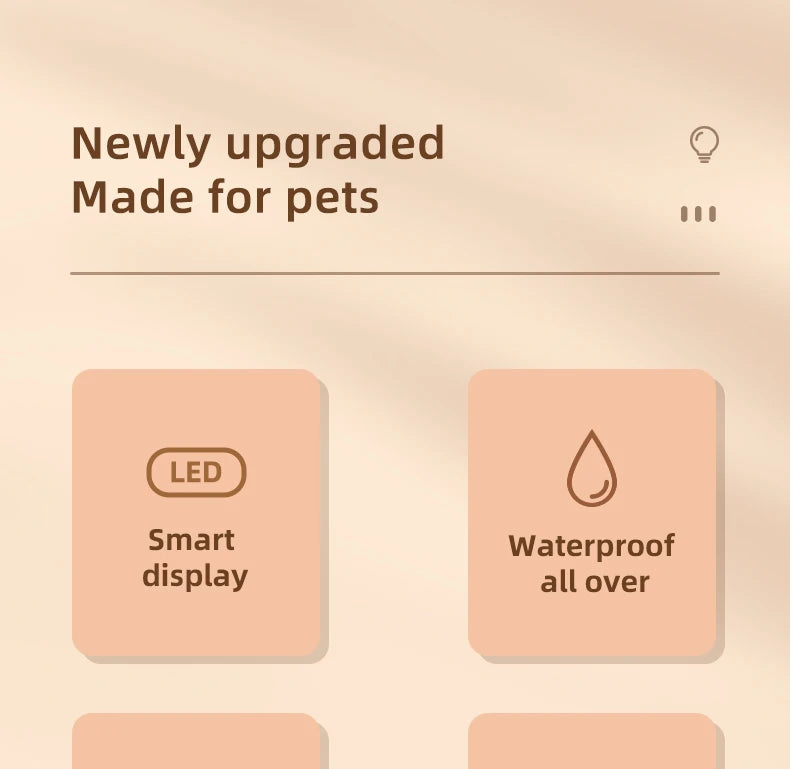 Pet Dog Electric Groomer Trimmer with LED Light Waterproof Pet Foot Hair Trimmer Low Noise Cat Dog Face Foot Ear Hip Paw Shaver