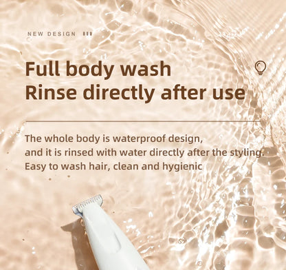 Pet Dog Electric Groomer Trimmer with LED Light Waterproof Pet Foot Hair Trimmer Low Noise Cat Dog Face Foot Ear Hip Paw Shaver