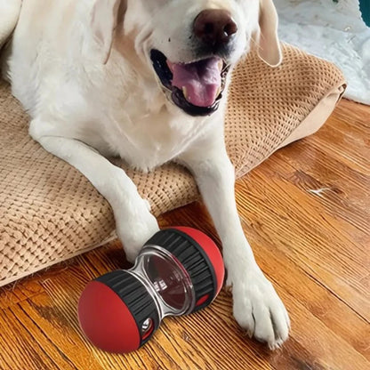 Dog Toy Tumbler Leaky Food Ball Elliptical Track Rolling Ball Slowly Feeding Protects Stomach Increase Intelligence Pet Supplies