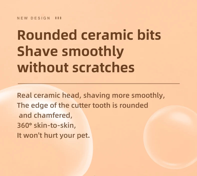 Pet Dog Electric Groomer Trimmer with LED Light Waterproof Pet Foot Hair Trimmer Low Noise Cat Dog Face Foot Ear Hip Paw Shaver