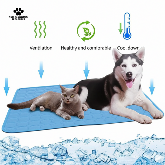 CoolPaws™ Extra Large Pet Cooling Mat - Durable Self-Cooling Pad for Dogs & Cats | Easy-Clean, Mechanical Wash Blanket | Ideal for Hot Weather Comfort