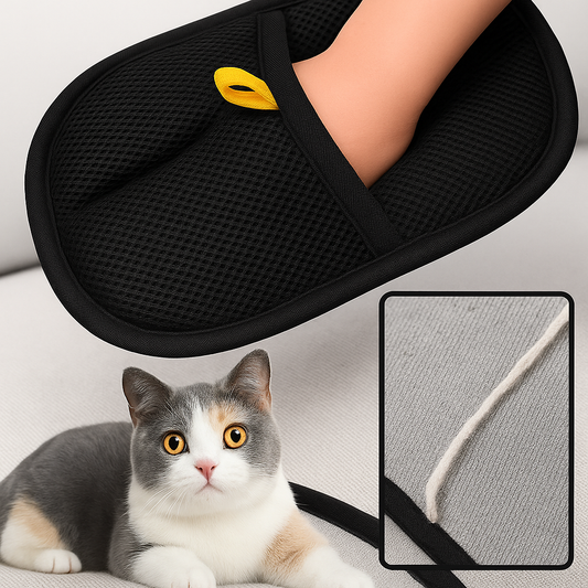 Fur-Free: Electrostatic Pet Hair Remover Gloves